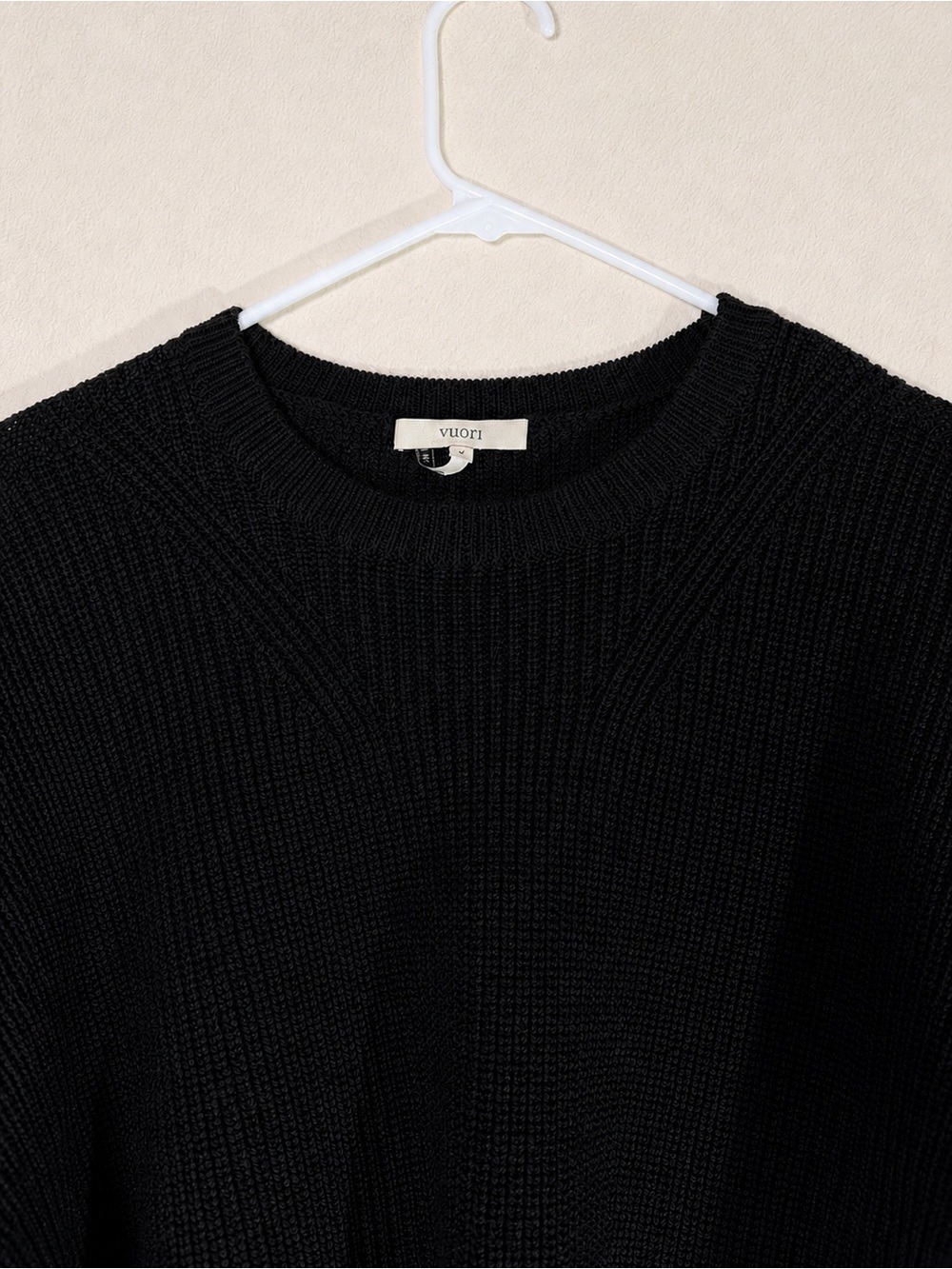 Vuori Alps Crew Neck Merino Wool Sweater Black NWT Medium - Picture 5 of 12